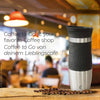 eSeasons Vacuum Insulated Reusable Coffee Cup: Our travel mug will keep your drink hot for longer & you can reuse it during the day
