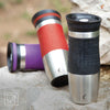 eSeasons Vakuum isolierter Thermobecher: BPA frei, Edelstahl, Schwarz, 375 ml, heißer Kaffee oder Tee, in chicen Farben